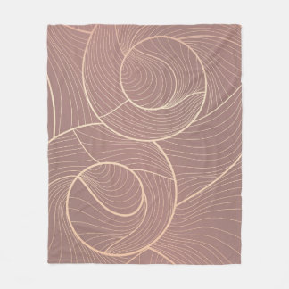 Couverture Polaire Arrière - plan Motif Luxury Gold Lines