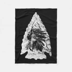Couverture Polaire Arrowhead Hunter Indian Chief Relic Hunter Native