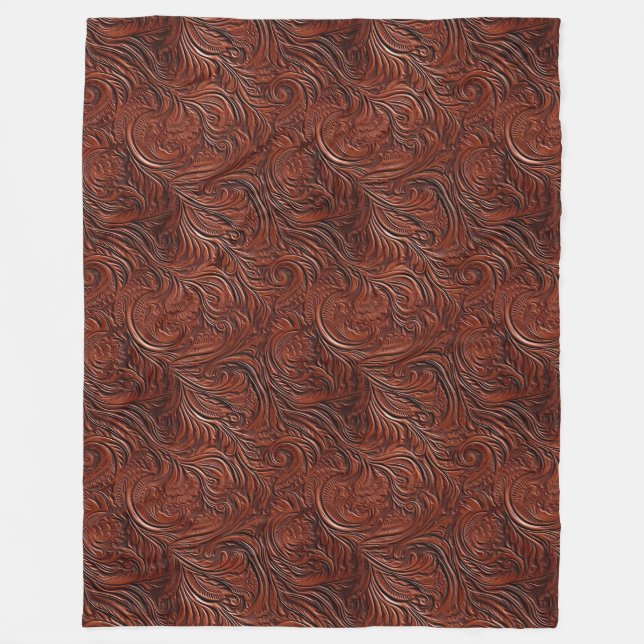 Couverture Polaire Art Brown occidental (Devant)