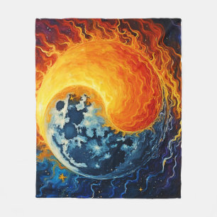 Couverture Polaire Art Celestial Yin Yang