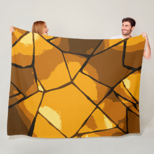 Couverture Polaire Art de la mosaïque d'or
