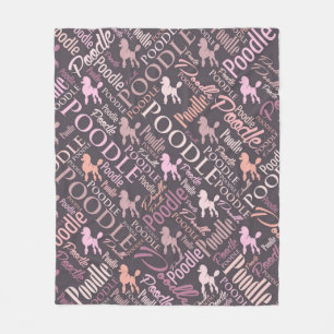 Couverture Polaire Art de mot de caniche