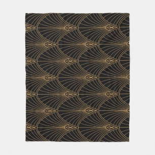 Couverture Polaire Art déco : motif géométrique classique.