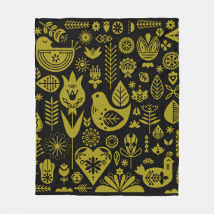 Couverture Polaire Art Motif nordique scandinave