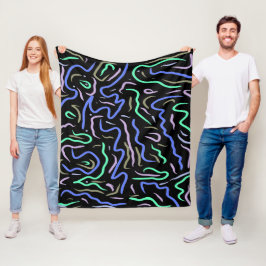 Couverture Polaire Art numérique Abstrait funky