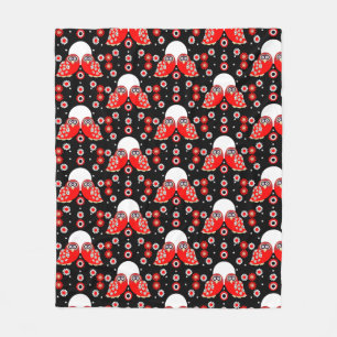 Couverture Polaire Art populaire de Chouette scandinave
