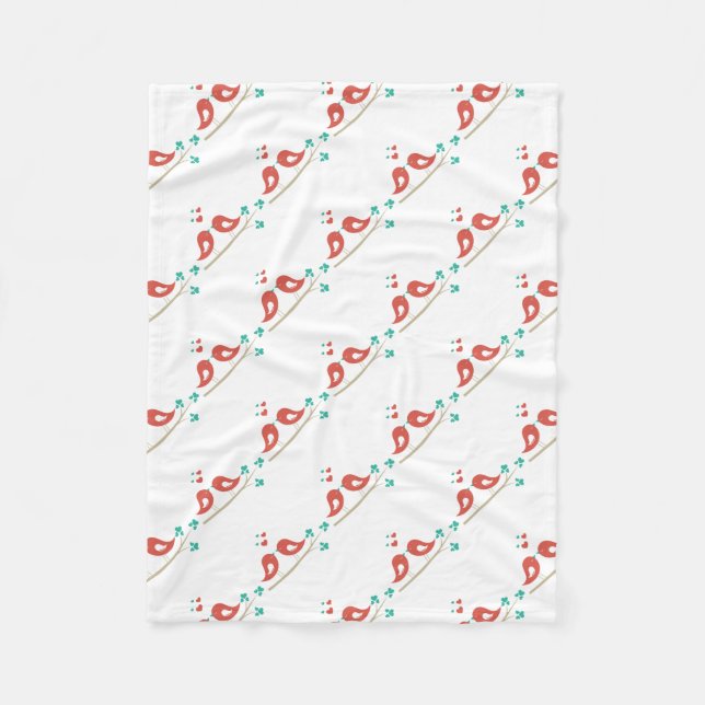 Couverture Polaire Art populaire Inséparable (Devant)