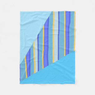 Couverture Polaire Art rayures abstraites