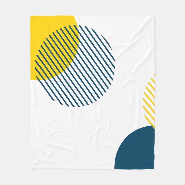Couverture Polaire Art urbain abstrait moderne, simple, minimal et te (Devant)