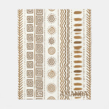 Artisanat personnalisé Boho Tribal Folk Géométriqu