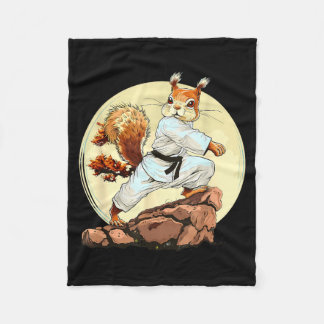 Couverture Polaire Arts Martiaux Judo Écureuil Karaté MMA Taekwondo
