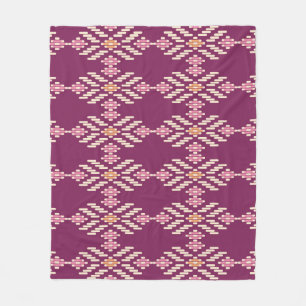 Couverture Polaire Asiatique du Sud-Est : Motif Aborigène Rétro