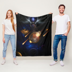 Couverture Polaire Astéroïde Apocalypse Fractage Art Spacescape