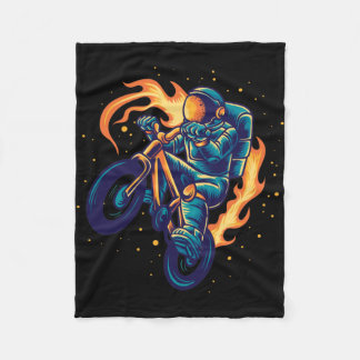 Couverture Polaire Astronaute à vélo BMX
