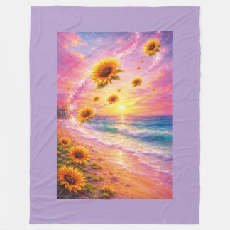 Couverture Polaire Atardecer de Paz Infinita: Girasoles Mágicos 