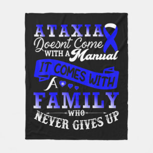 Couverture Polaire Ataxia Awareness Family Warrior Support T-Shirt129