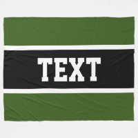 Athletic Green Black White Stripes Athletic Text
