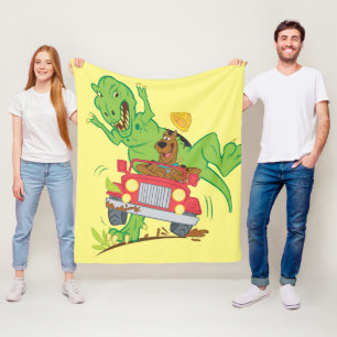 Couverture Polaire Attaque Scooby Doo T-Rex