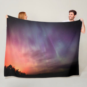 Couverture Polaire Aurora Borealis Lumières du Nord Ciel nocturne arc