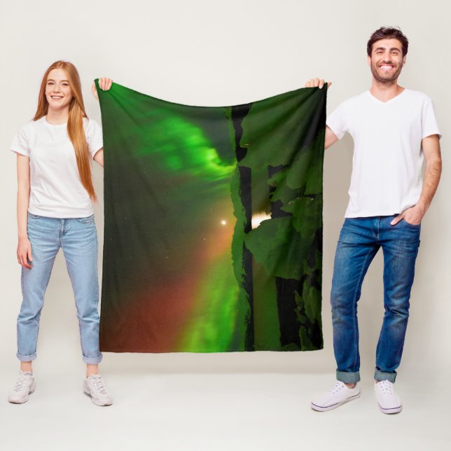 Couverture Polaire Aurora magique (En situation)