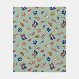 Couverture Polaire Austin Texas Pet Lover - Je t'aime tellement, ATX