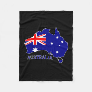Couverture Polaire Australie Carte du drapeau Voyage