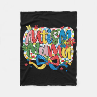 Couverture Polaire Autisme Mama Maman Coquette Bow Sensibilisation su