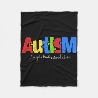 Couverture Polaire Autisme Puzzle Accepter Comprendre l'amour Autisme