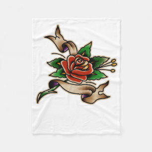 Couverture Polaire Autocollant Trad Tattoo 005