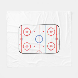 Couverture Polaire Autographe de compagnon de piste d'hockey prêt
