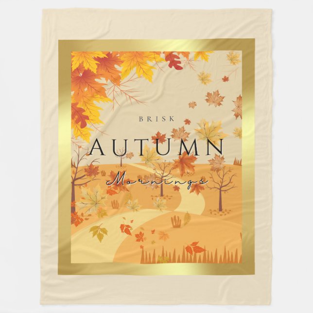 Couverture Polaire Automne Matins Brisés Fleece Blanket Cosy Automne (Devant)