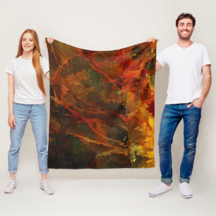 Couverture Polaire Automne profond Terre riche automne Abstrait