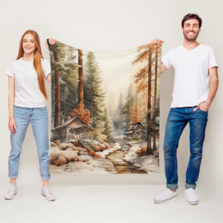 Couverture Polaire Automne Rustique