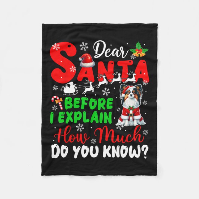 Couverture Polaire Avant D'Expliquer Combien Vous Connaissez Xmas Pap (Devant)