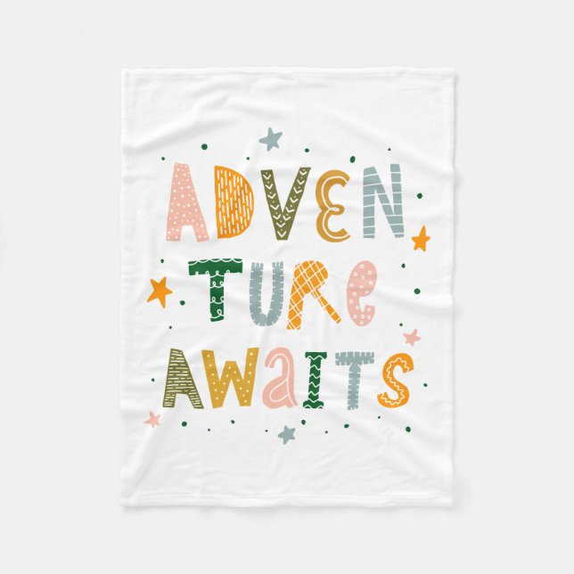 Couverture Polaire Aventure Attend (Devant)