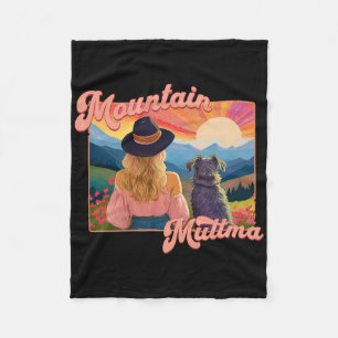 Couverture Polaire Aventure de randonnée pour chien boho Muttma monta