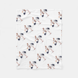 Couverture Polaire Aviator Stork transportant des jumeaux