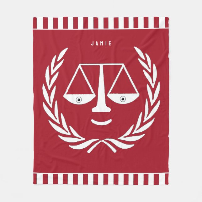 Couverture Polaire Avocat Personnalisé Fleece Blanket (Devant)
