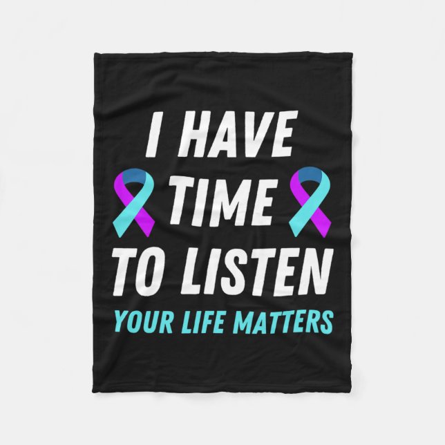 Couverture Polaire Avoir le temps d'écouter la sensibilisation à la p (Devant)