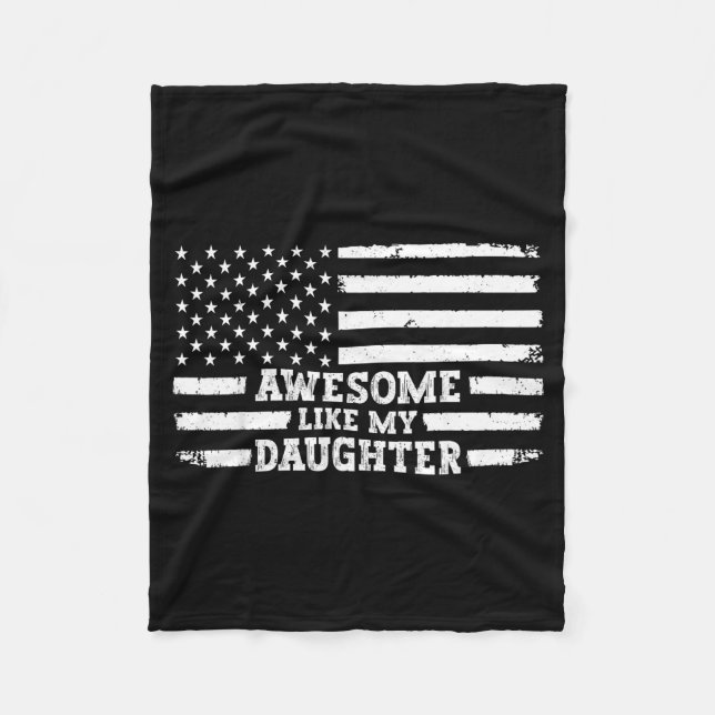 Couverture Polaire Awesome Like My Daughter Men Funny  (Devant)