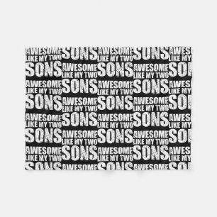 Couverture Polaire Awesome Like My Three Sons Mother's Day and
