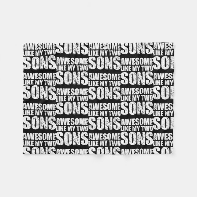 Couverture Polaire Awesome Like My Three Sons Mother's Day and (Devant (Horizontal))