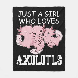 Couverture Polaire Axolotl Enfants Kawaii Axolotl Cadeaux Filles Axol