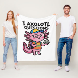 Couverture Polaire Axolotl nerd sarcastique je pose des questions sur