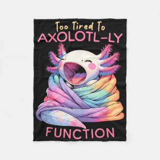 Couverture Polaire Axolotl Pajama Jour de l'Esprit Semaine de l'École