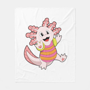 Couverture Polaire Axolotl Swimming