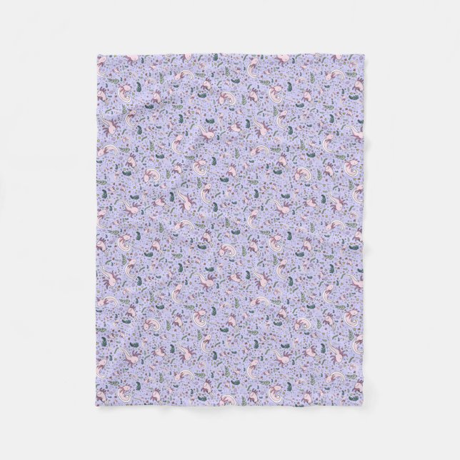 Couverture Polaire Axolotls en violet (Devant)