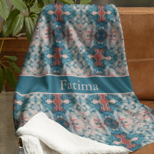 Couverture Polaire Azure Bloom, personnalisé