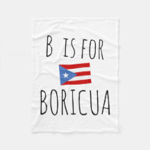 B est pour le Plaid pour Bébé Boricua | Fleece de 