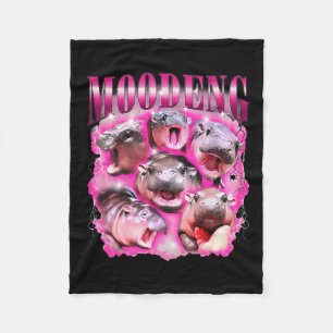 Couverture Polaire Ba moo-deng drôle